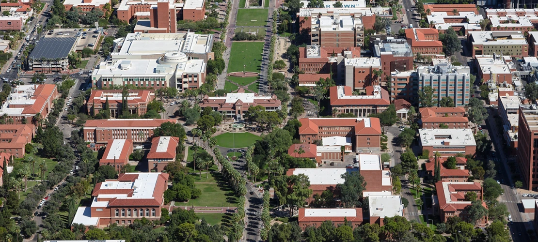 Aerial View of Campus and Old Main